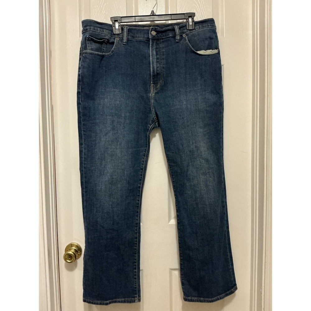 Lucky Brand 181 Relaxed Straight Jeans Mens Size 40X30 Blue Medium Wash Denim